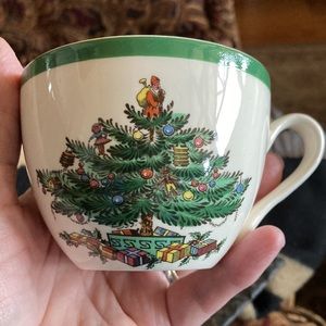 Spode England Christmas Tree Tea Cup and Saucer
